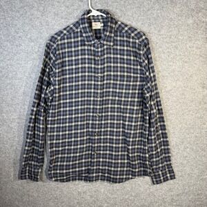 Faherty Brand Men's Plaid Long Sleeve‎ Button Down Shirt Size M